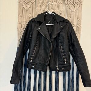 Collection Faux Leather Jacket-worn once